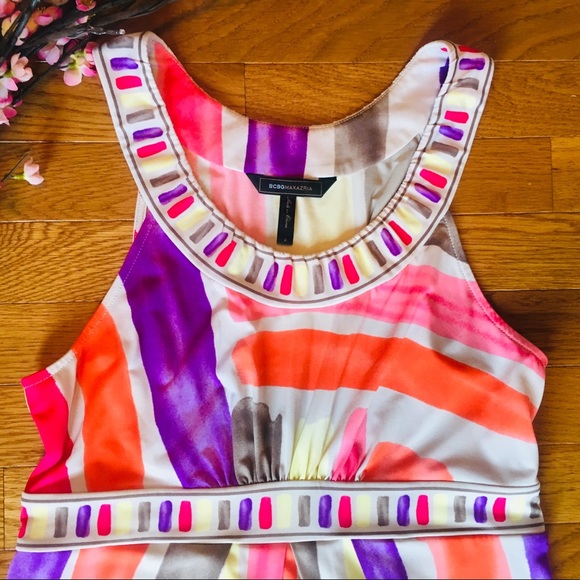 BCBG MaxAzria Multicolor Paint Brush Dress - Picture 2 of 6